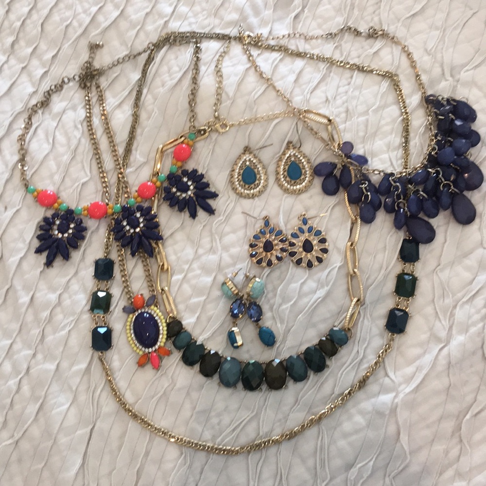Navy blue jewelry bundle